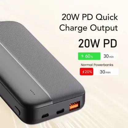 conekt 20000 mAh Power Bank (20 W, Power Delivery 3.0) (Black, Lithium Polymer) conekt 20000 mAh Power Bank (20 W, Power Delivery 3.0) (Black, Lithium Polymer)